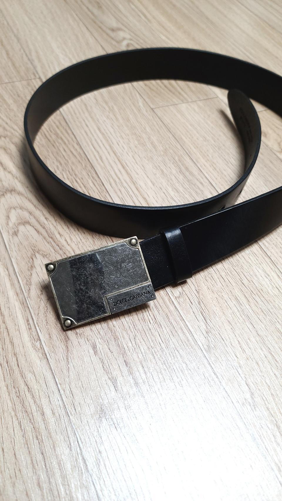 정품 돌체앤가바나 미사용 엔틱버클 가죽 남성 벨트 32~36