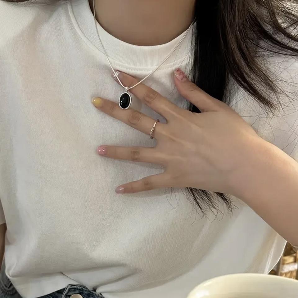 (새상품)남녀공용 실버 펜던트 목걸이