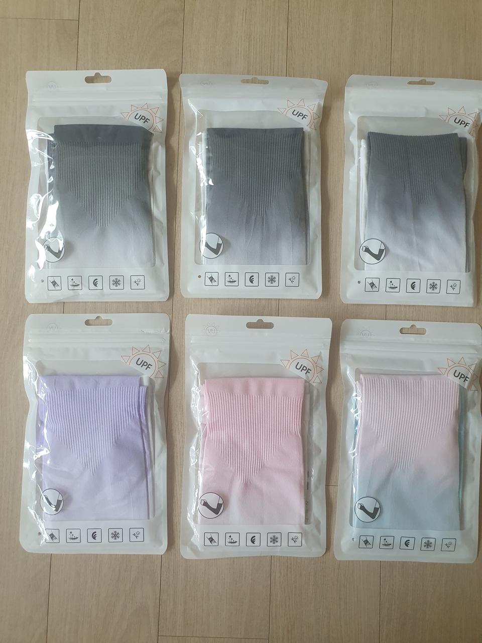 (새상품) 그라데ㅇㅣ션 아이스실크 쿨토시 uv팔토시 6세트