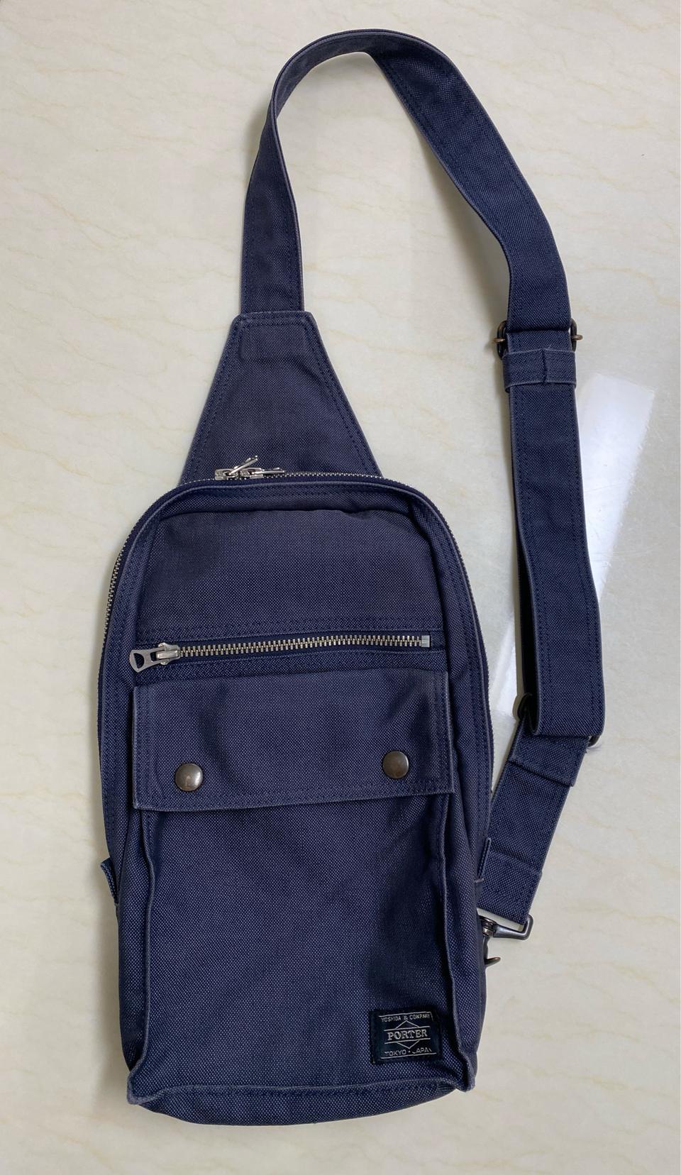 요시다 포터 스모키 블랙 슬링백