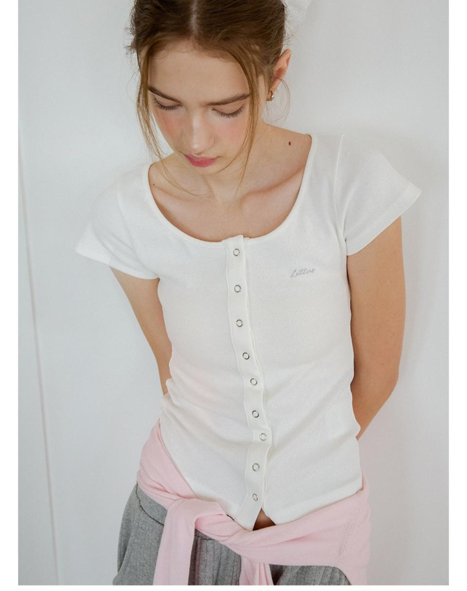 레터프롬문  레터즈 슬림 하프 가디건