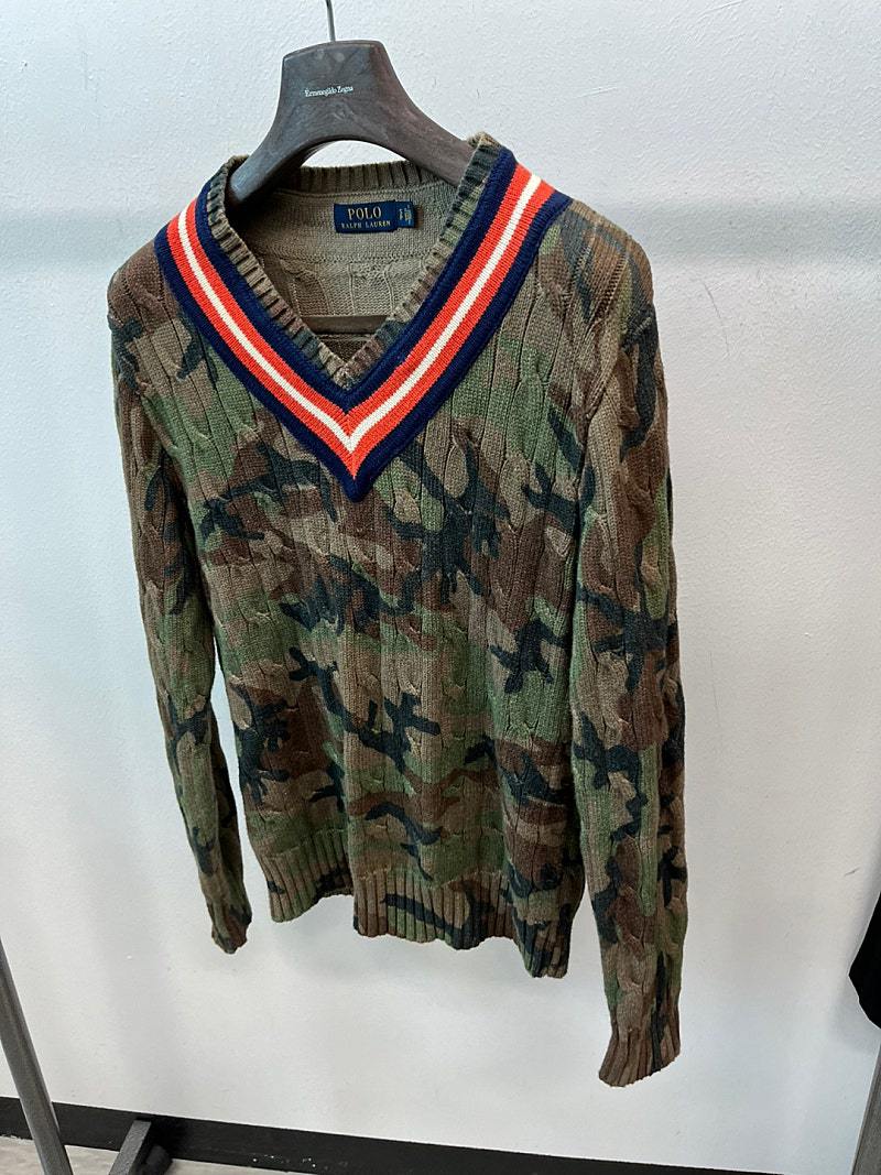 95) 폴로 크리켓 카모 스웨터