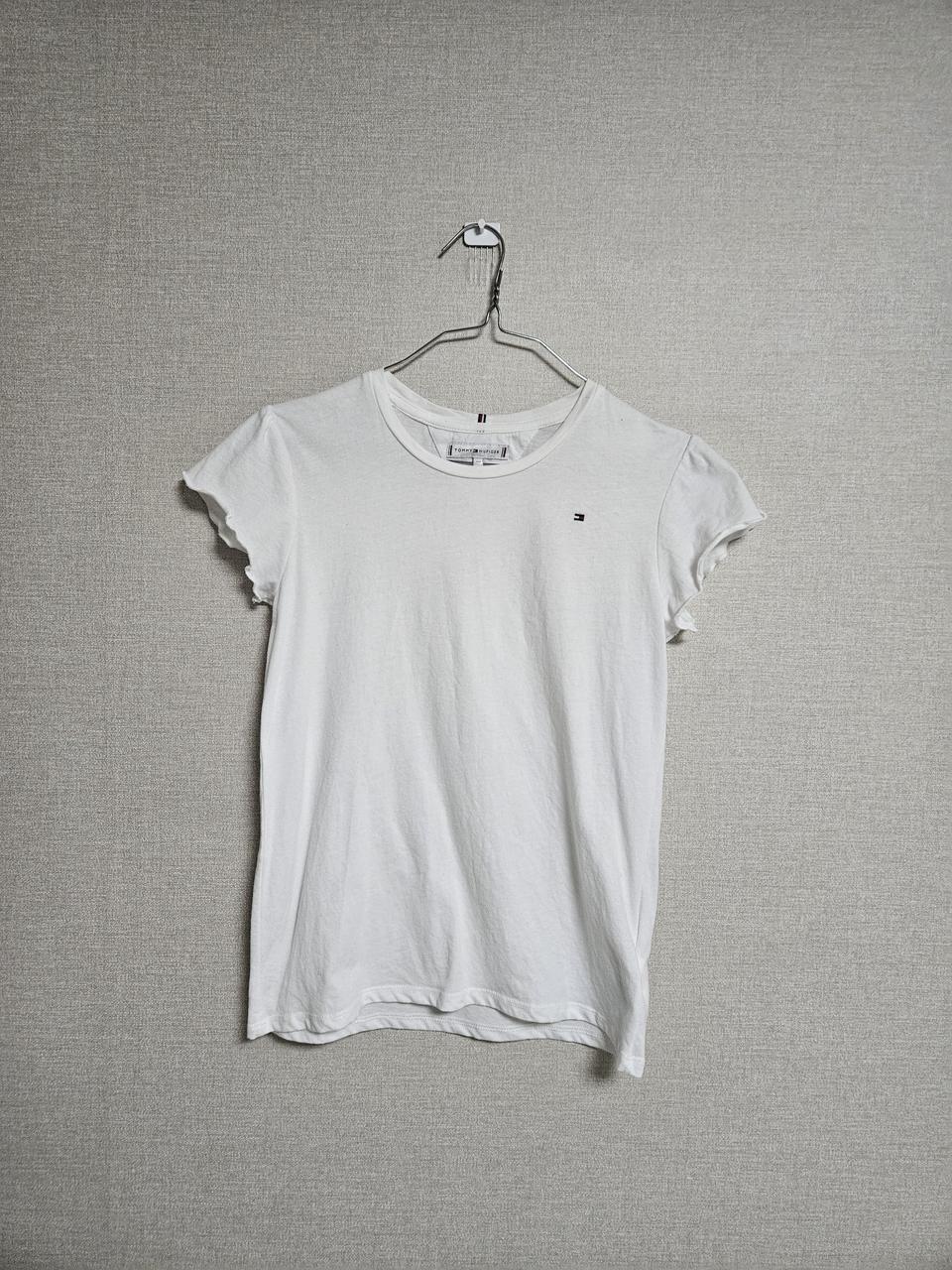 타미힐피거 키즈 화이트 반팔티 152호