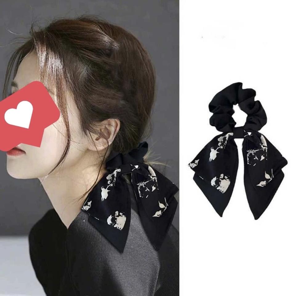 새상품) 리본곱창밴드 헤어악세사리 스카프 머리끈 리본머리끈 리본 악세사리