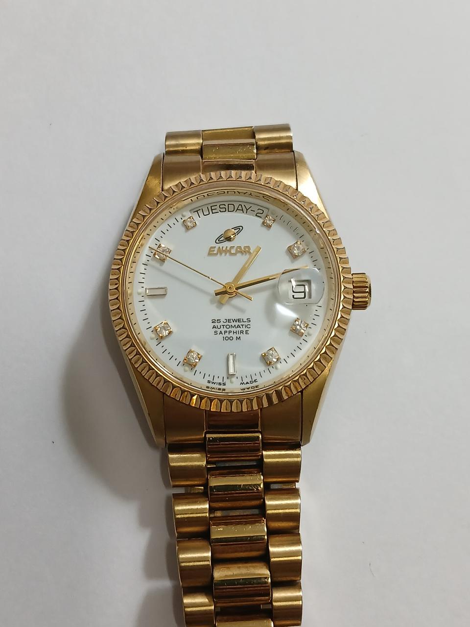 에니카금장텐포인트시계