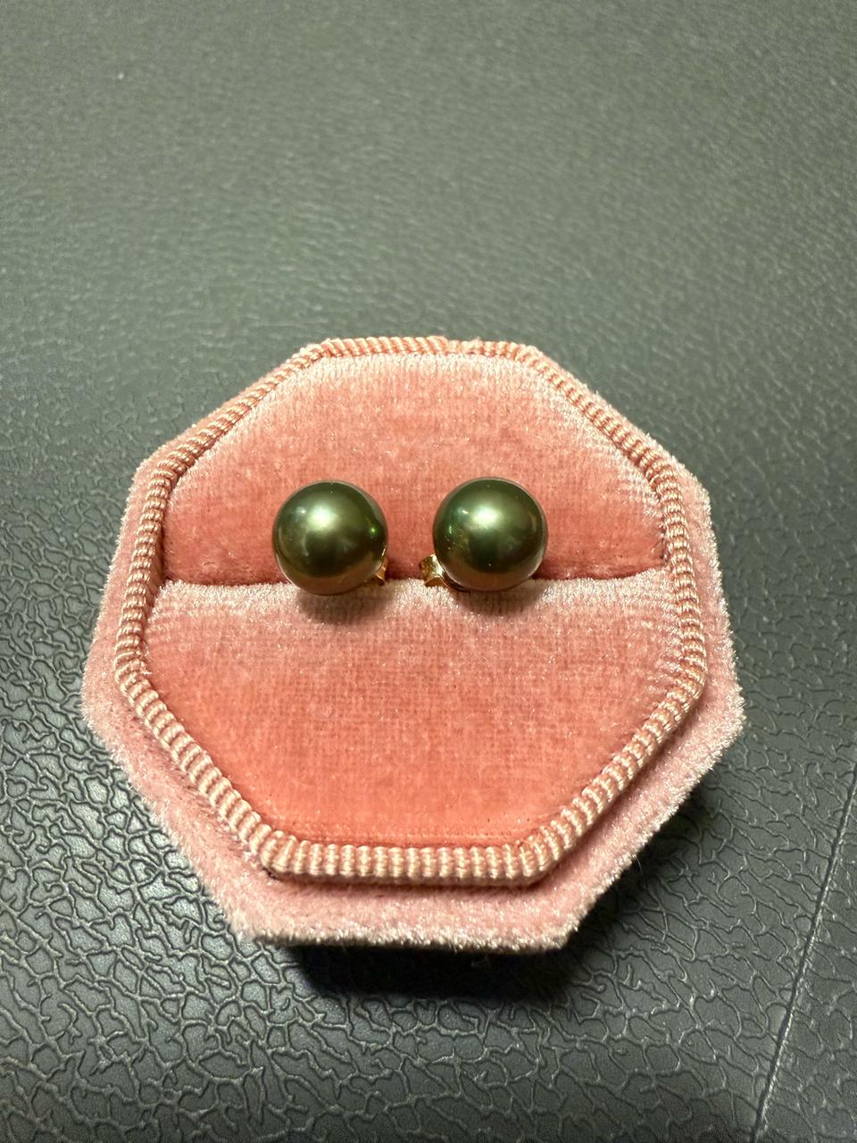 아코야 흑진주 귀걸이