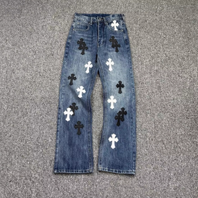 크롬하츠 십자가 데님 팬츠