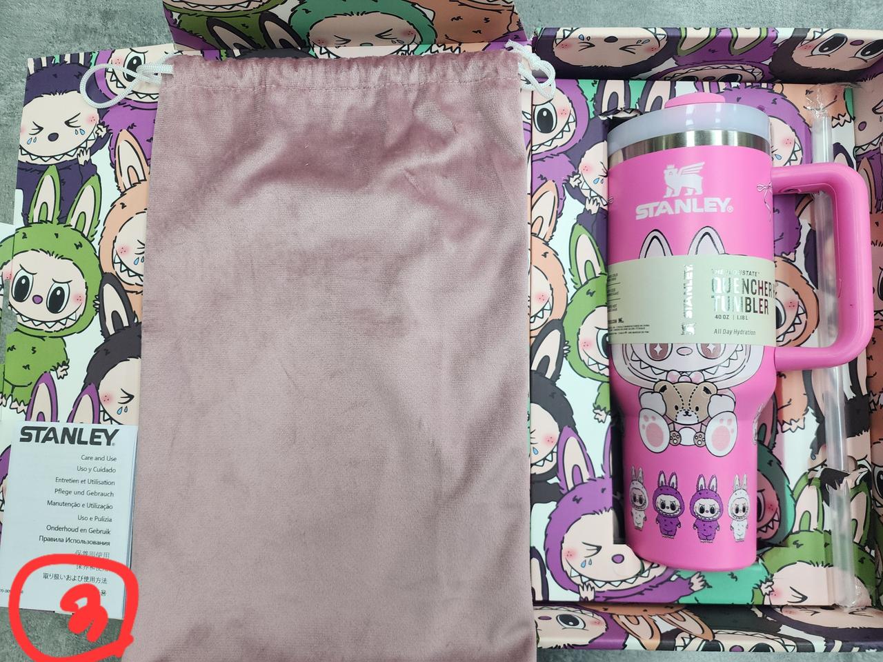 (새상품) 라부부 스탠리텀블러 판매합니다 (1.18L)