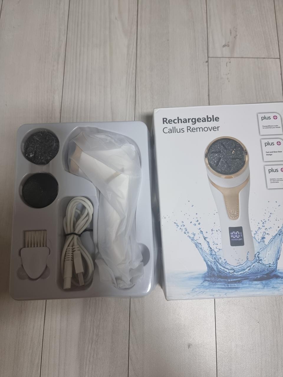 충전식 발각질제거기,각질패드 50개정도 일괄