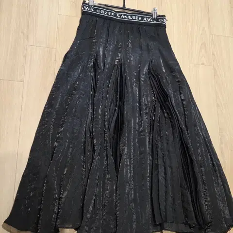 21 오브제 새틴 밴딩 론 스커트