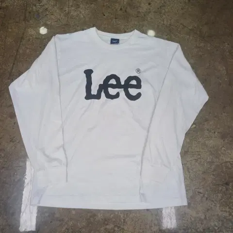 lee 긴팔 흰색 슬리브 티셔츠 100