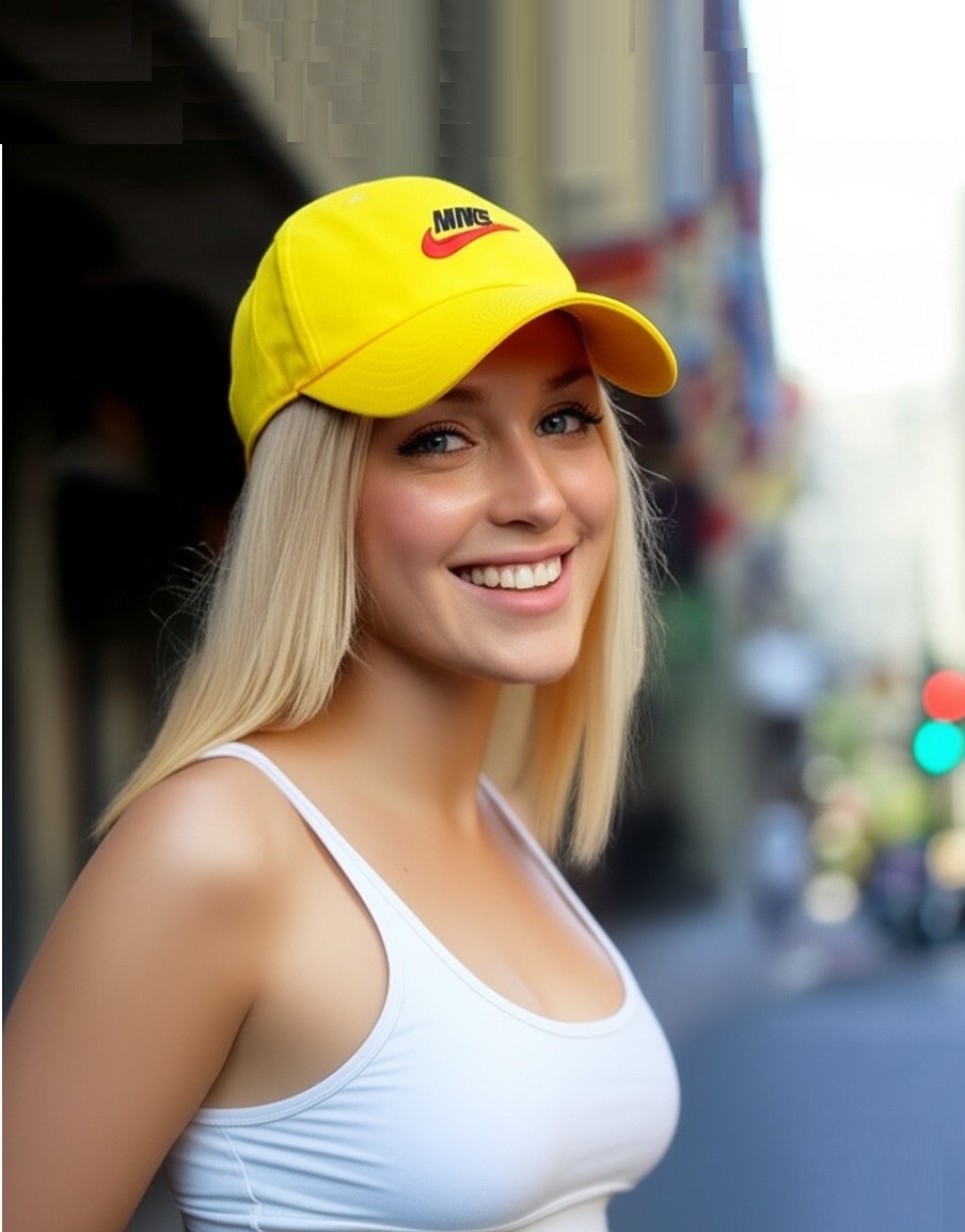 나이키 헤리티지86 퓨추라 옐로우/레드 볼캡 모자 슈나맛 운동 헬스 노랑