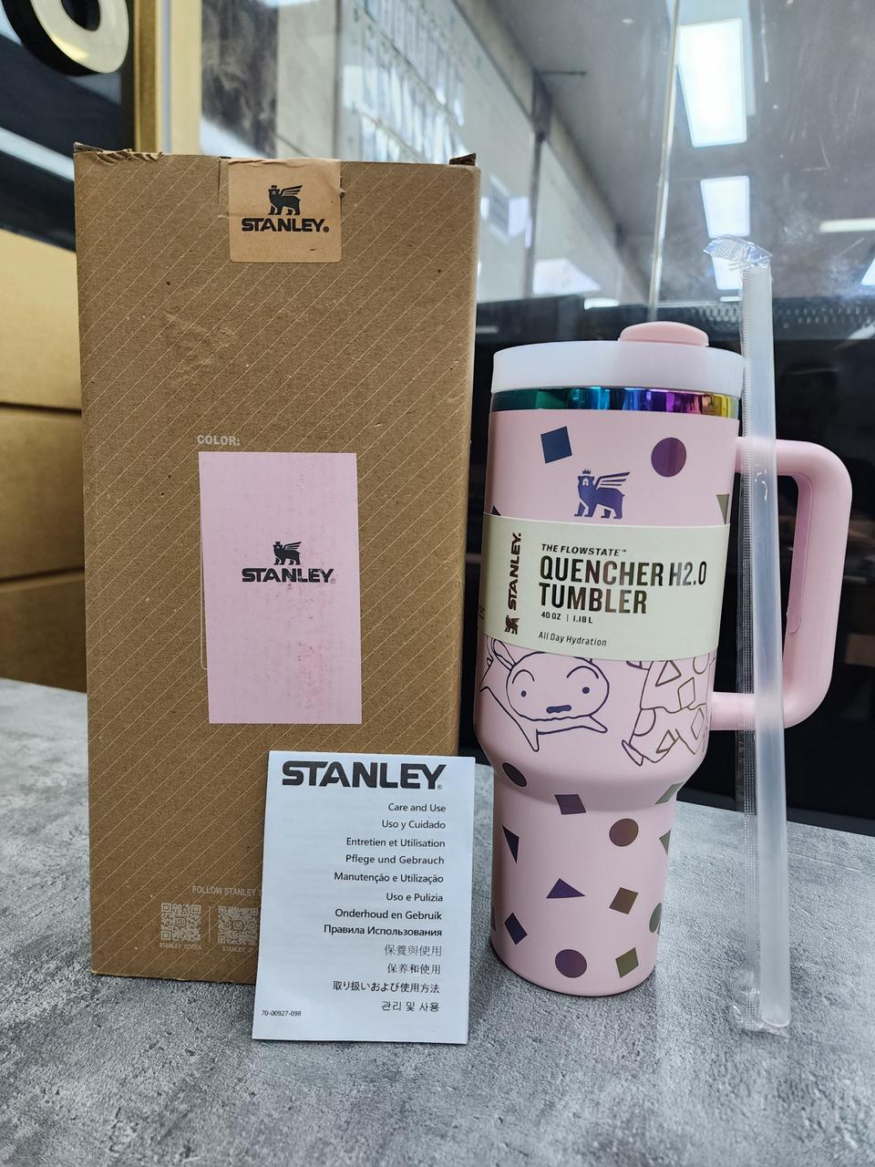 (새상품) 짱구에디션 스탠리텀블러 판매합니다(1.18L)