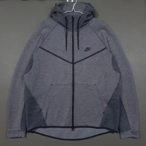2XL 나이키 테크팩 플리스 윈드러너 후드집업 자켓 그레이 희귀 빅사이즈