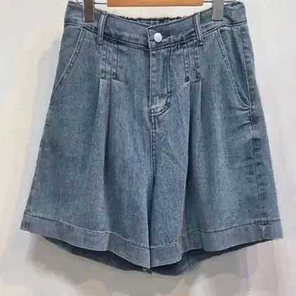 청A라인 데님 반바지 반바지 큰사이즈 바지