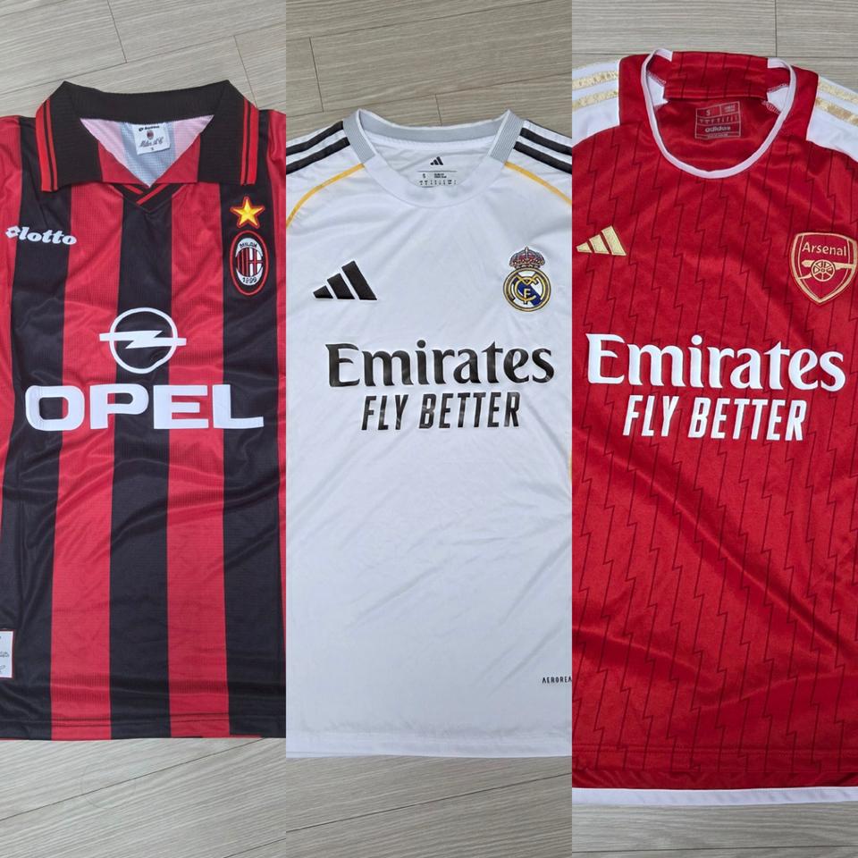 유니폼 3벌 일괄판매 해외S 국내M oem