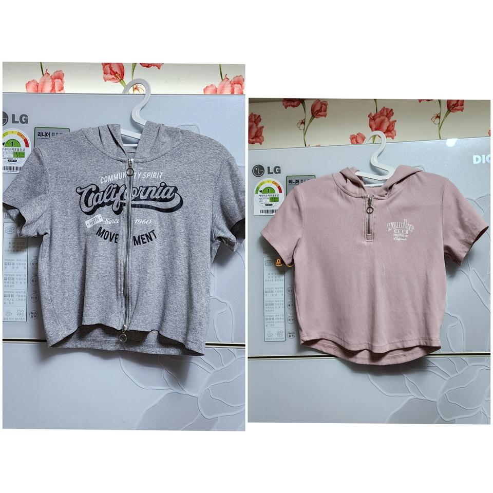 [130-140]행텐키즈여아크롭2벌 일괄/후드가디건티셔츠