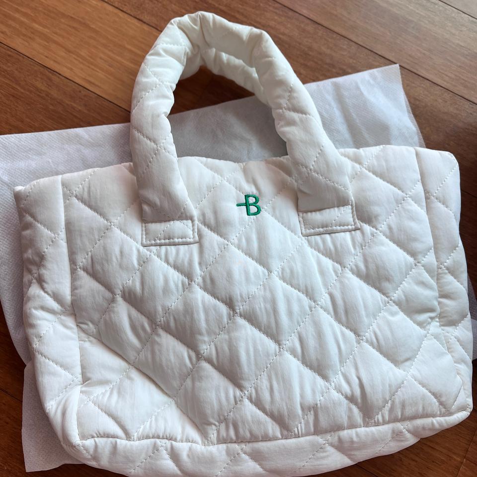 BO WELL 보웰 퀼팅 토트백 아이보리