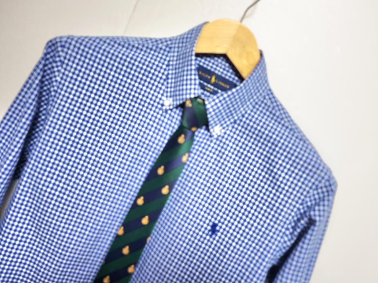 남성 POLO 폴로 랄프로렌 긴팔 블루 코튼 남방 셔츠