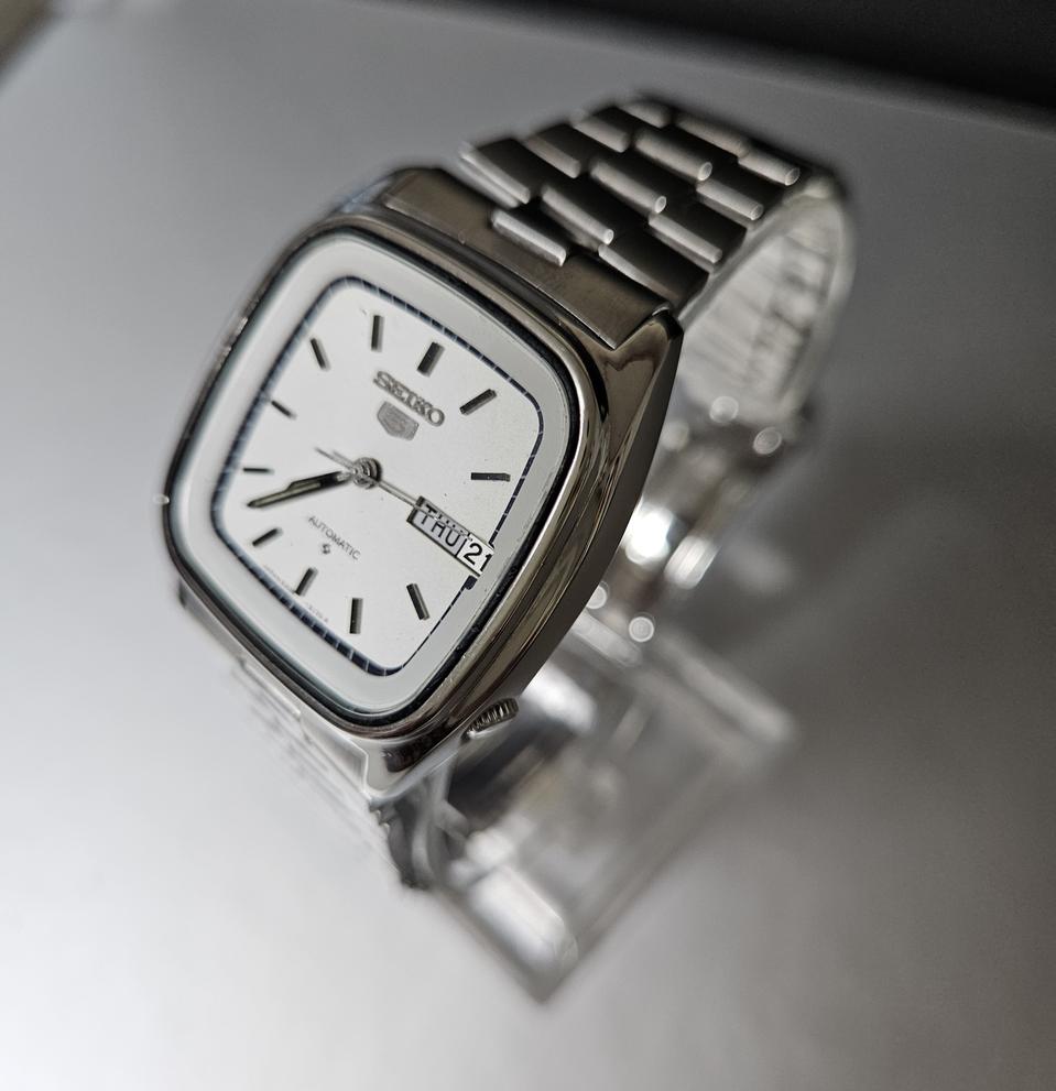 세이코 5 남성 자동메탈 시계/JAPAN