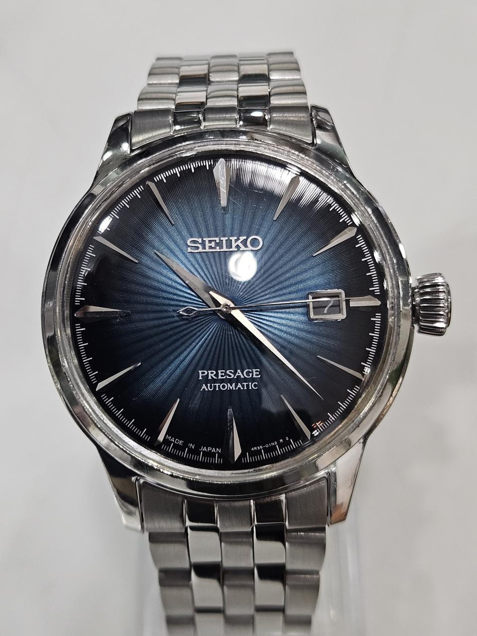 세이코 프레사지 칵테일 청판 오토매틱 시계