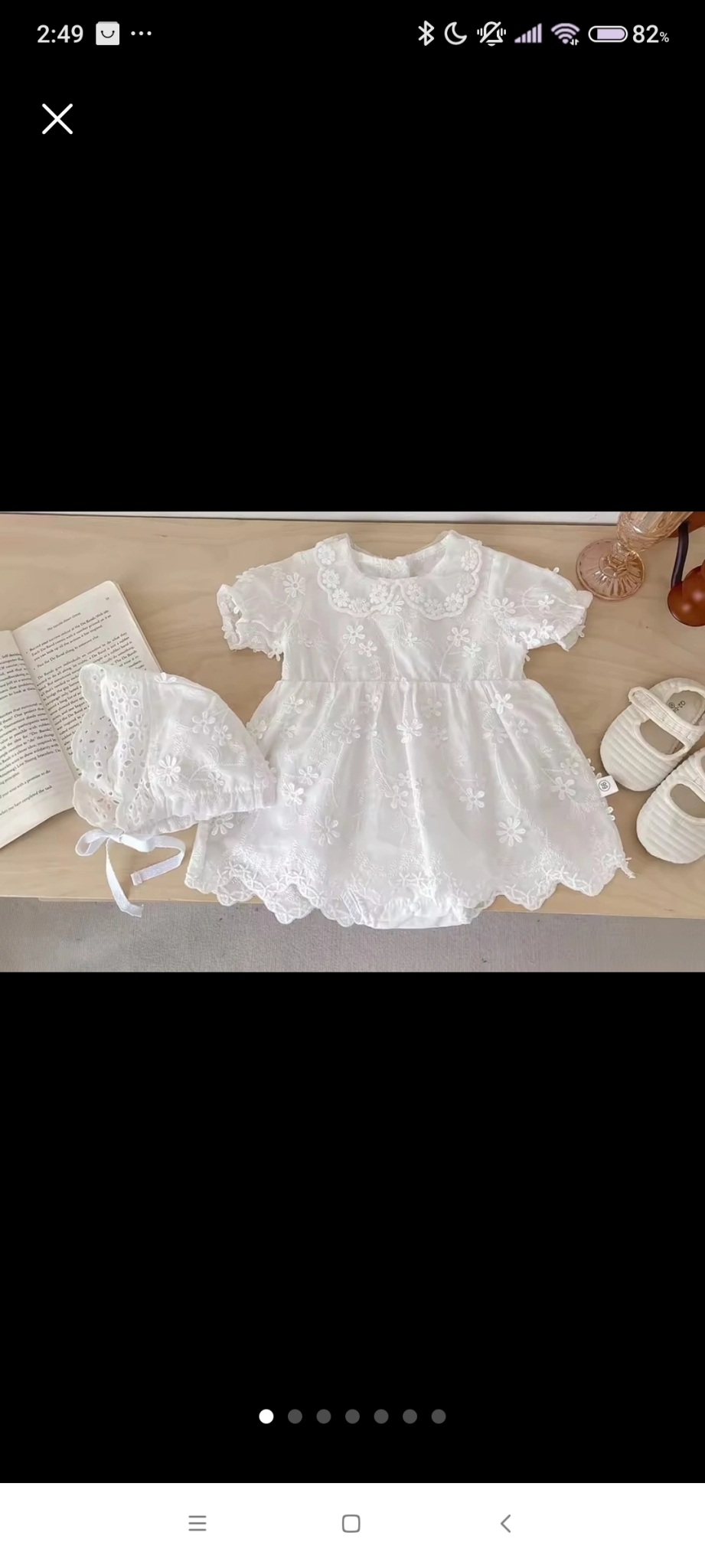 베이비 드레스 보넷 ㅡ미사용