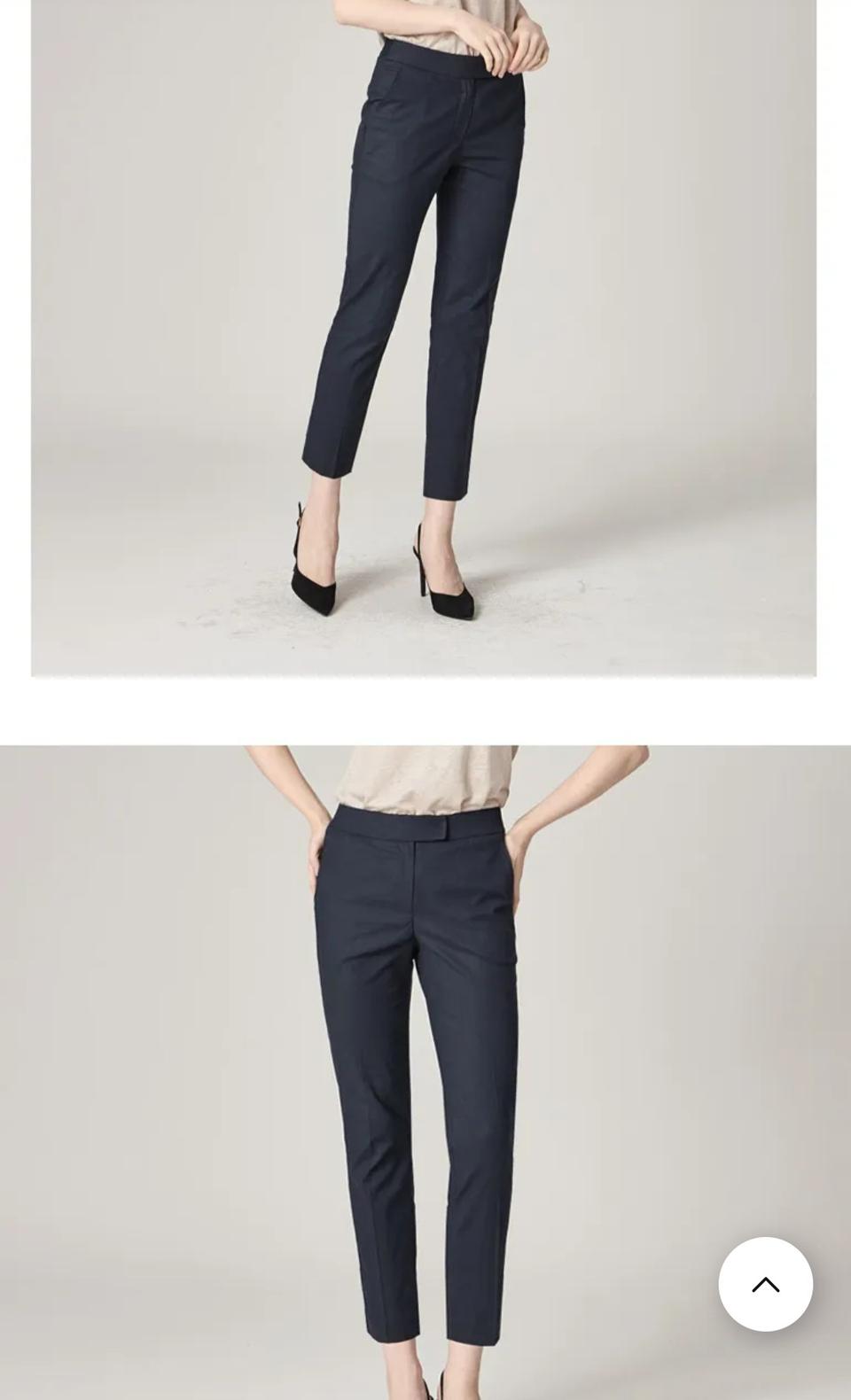 허리밴딩 린넨팬츠. 55. 네이비. 새상품.