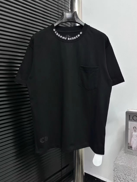 크롬하츠 홀스슈 로고 티셔츠블랙 L