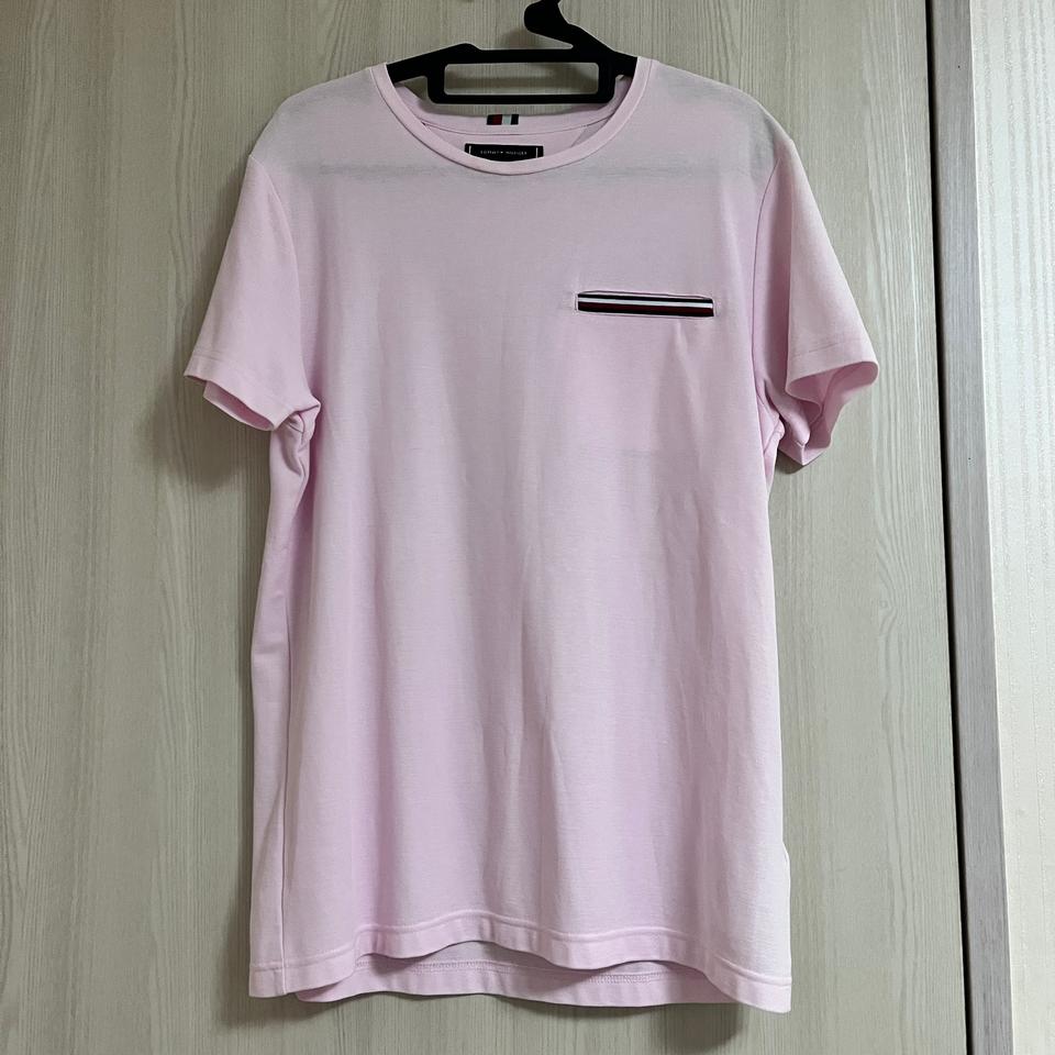 타미힐피거 핑크 반팔티 M