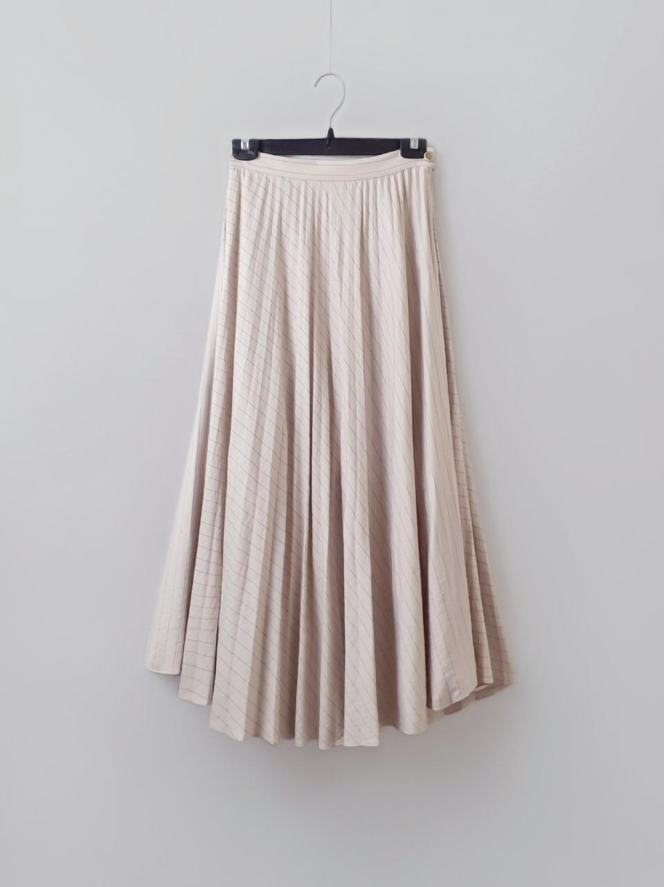 고퀄 Language 스트라이프 스커트 새상품