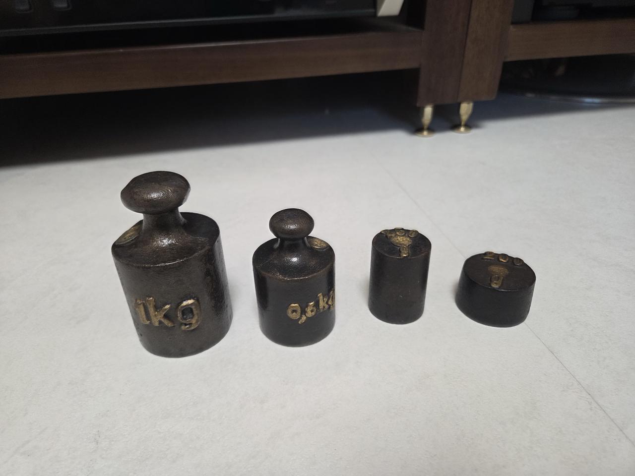 리얼엔틱 독일 무쇠 무게추 4개 일괄 무료배송