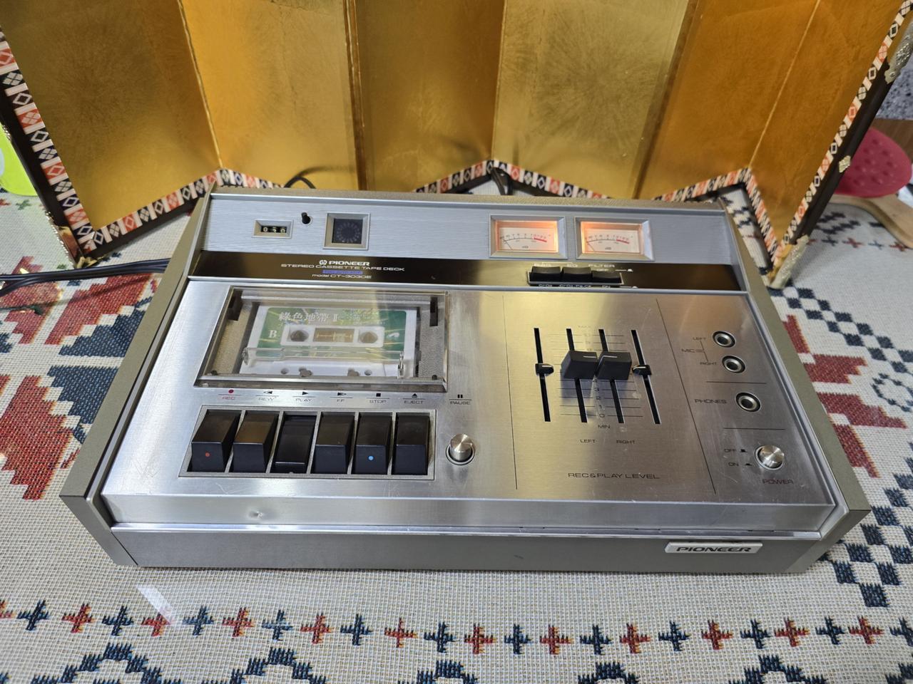 빈티지 파이오니아 스테레오 카세트데크 CT-3030E