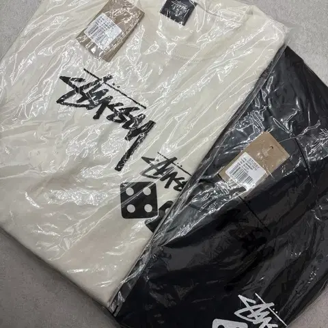 정품/무료배송 스투시 STUSSY 다이스 반팔 / 블랙 , 크림