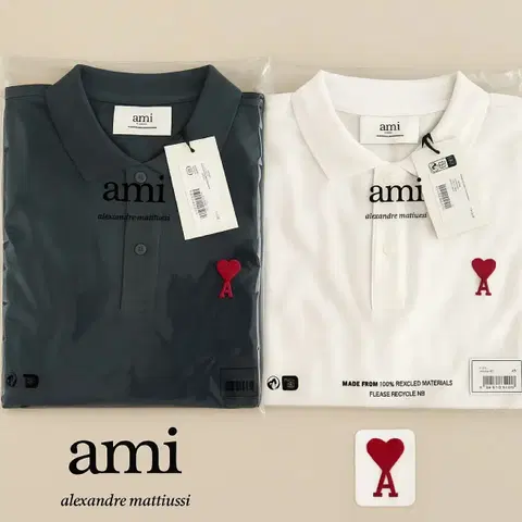 (무료배송/QR정품 아미 반팔 PK 카라, 블랙 화이트 네이비 그레이