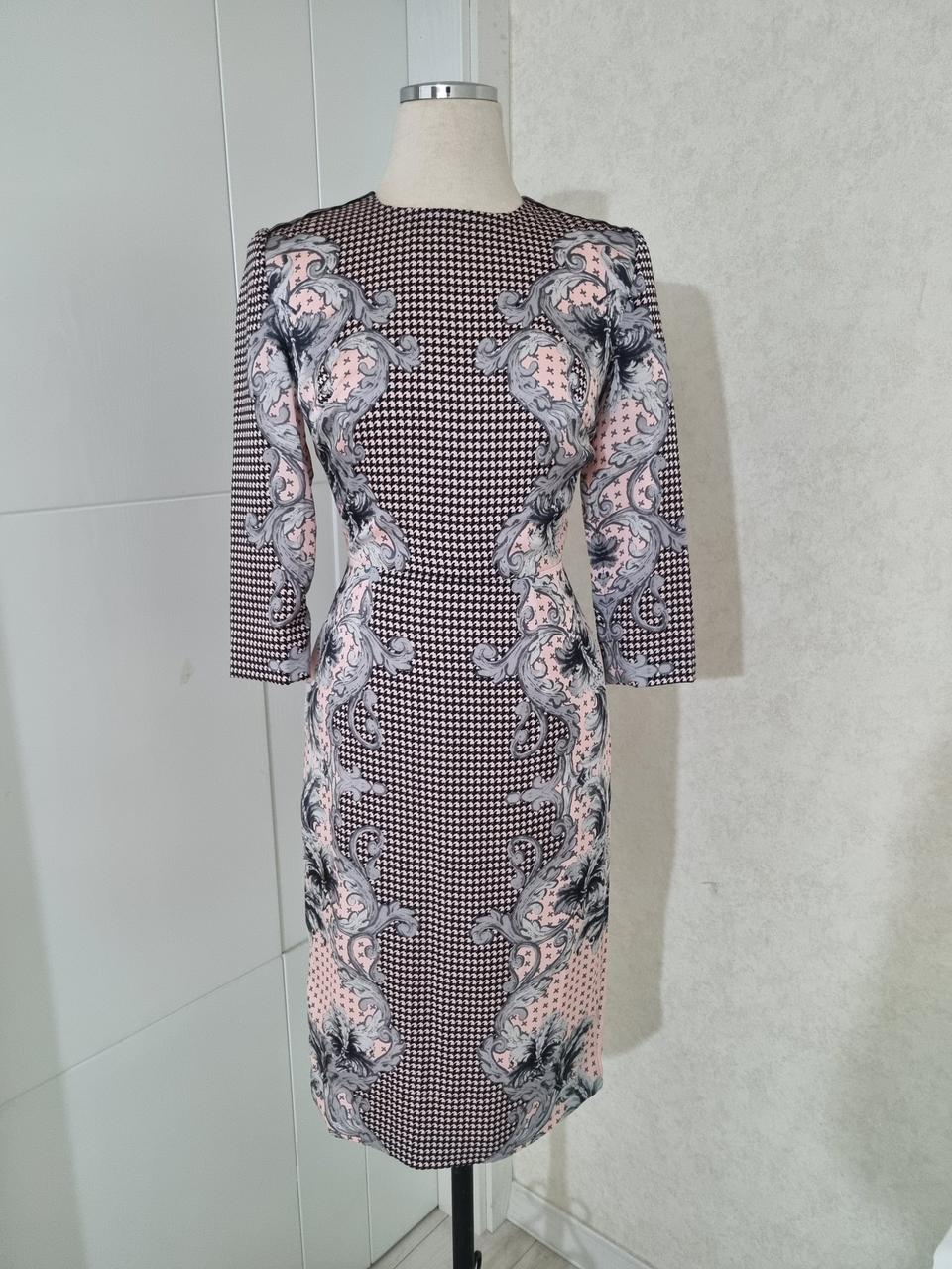 55 실키 패턴 원피스