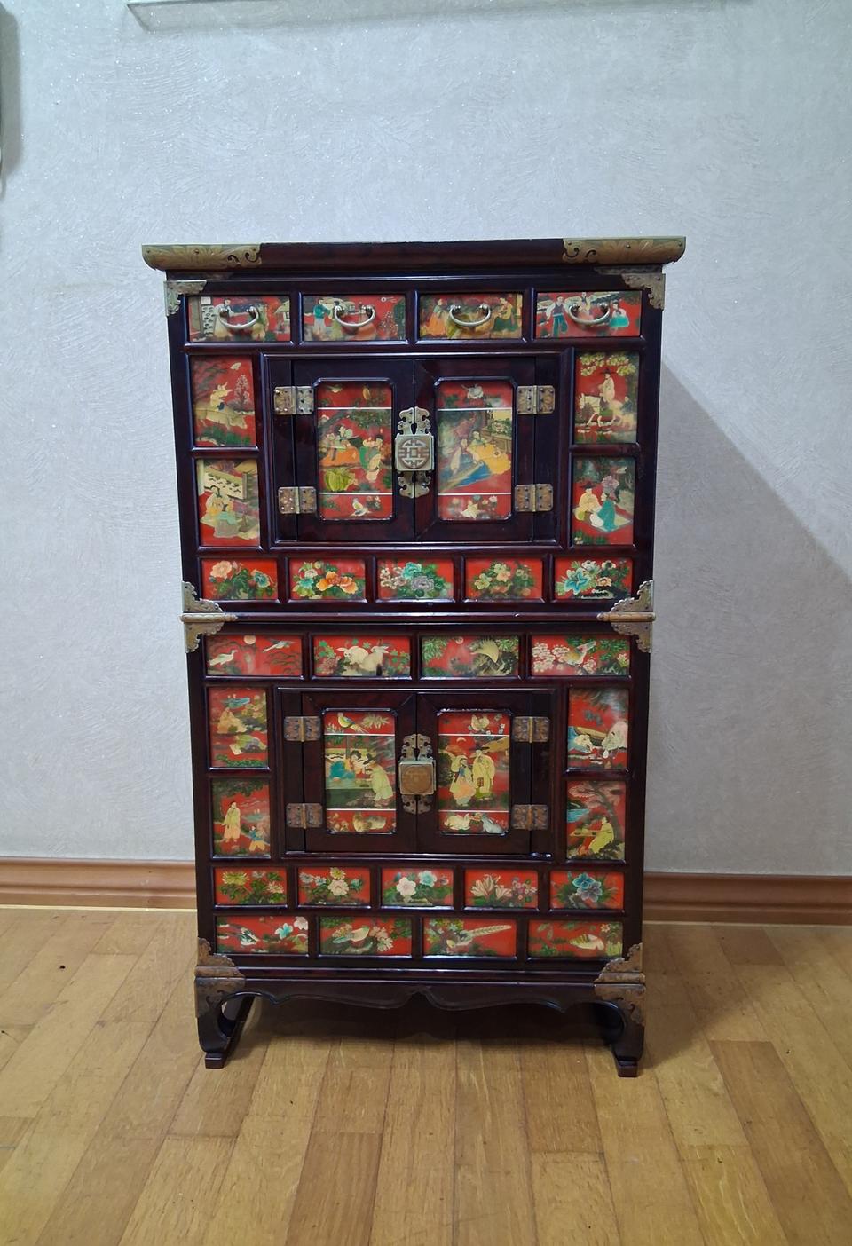 화각장 화각이층장 자개장