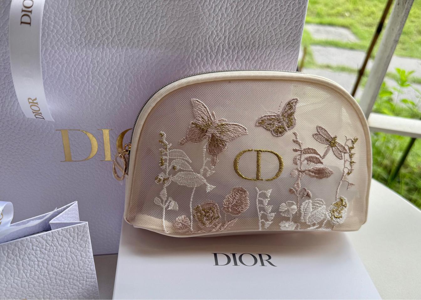 디올플라워자수파우치 노벨티 무료배송