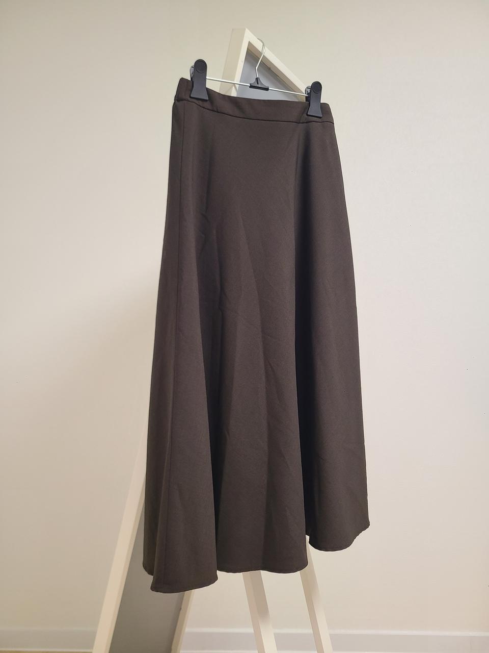 새상품 브라운 롱스커트
