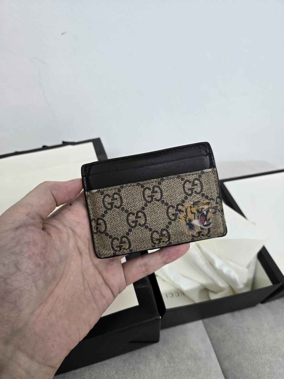 [보증서 A급]구찌 타이거 카드지갑