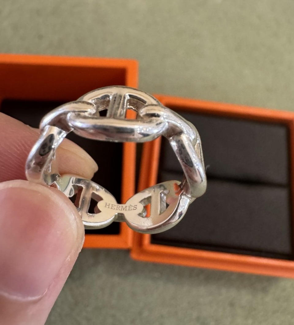 에르메스 심플 925 실버 반지