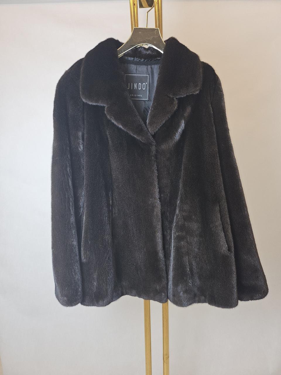 진도모피 오리지널 블랙그라마 메일 블랙 풀스킨 테일러카라밍크