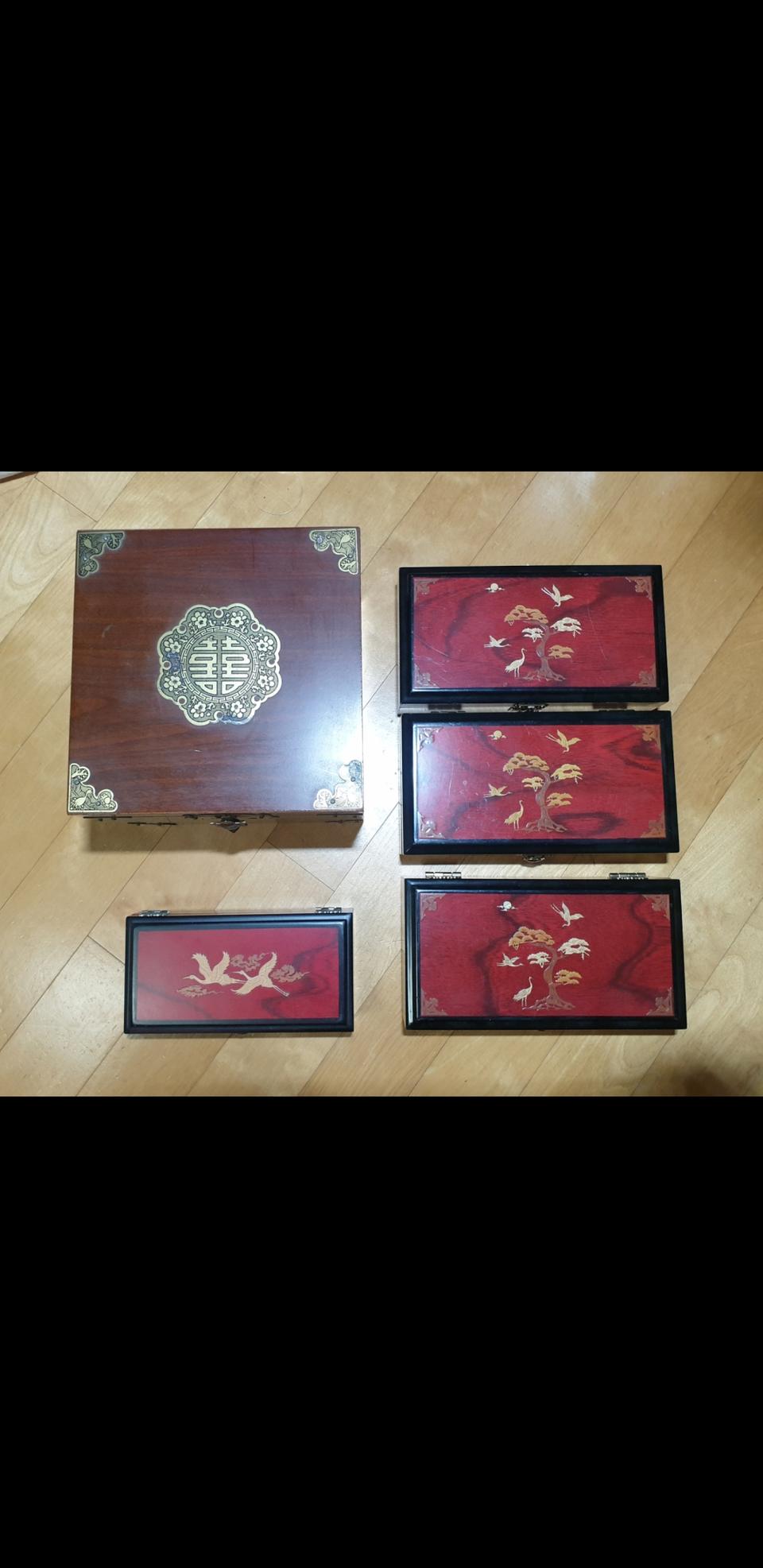 전통 스타일의 다용도 수납함 보관함 선물함(5개 일괄)