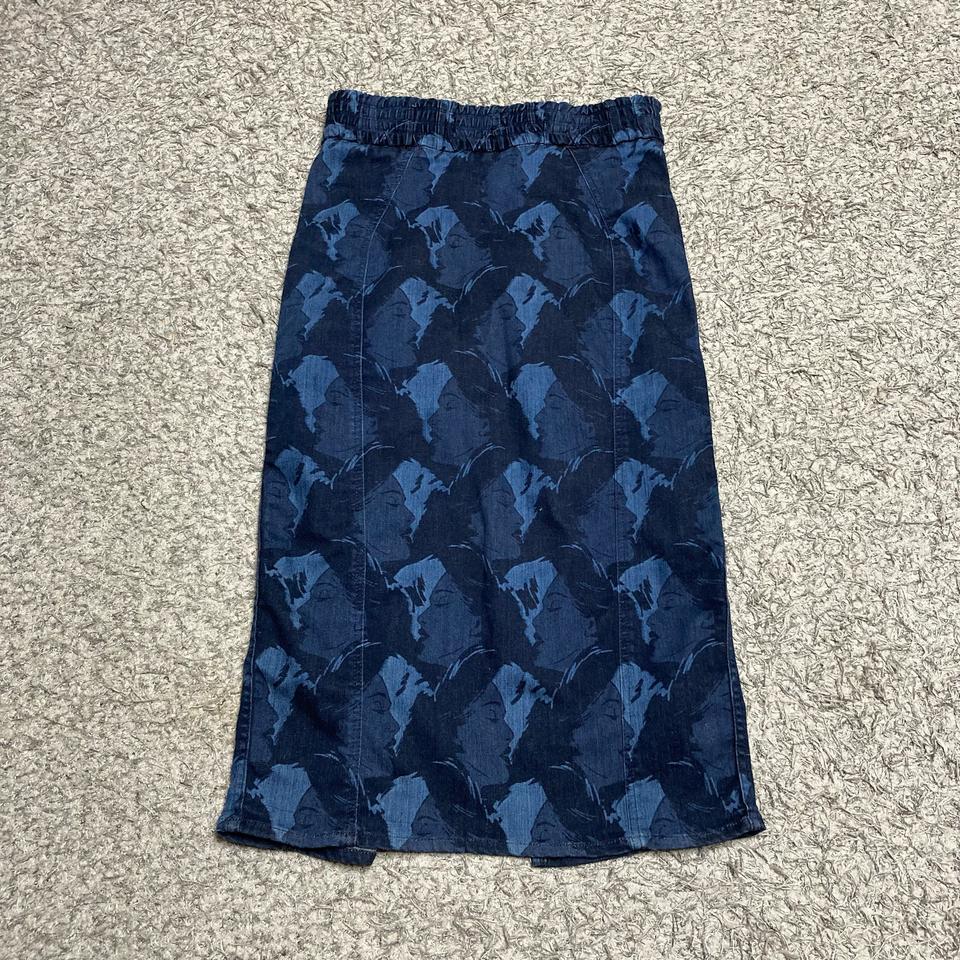 빔바이롤라 백슬릿 데님 스커트