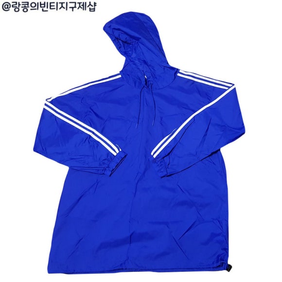 아디다스 올드스쿨 빈티지 빅로고 불꽃 웜업 후드 자켓