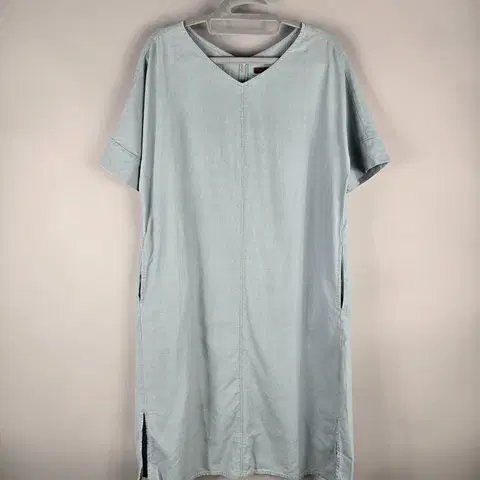 [무료배송]자주 90 여성 린넨 마 혼방 가오리 반팔 롱 원피스