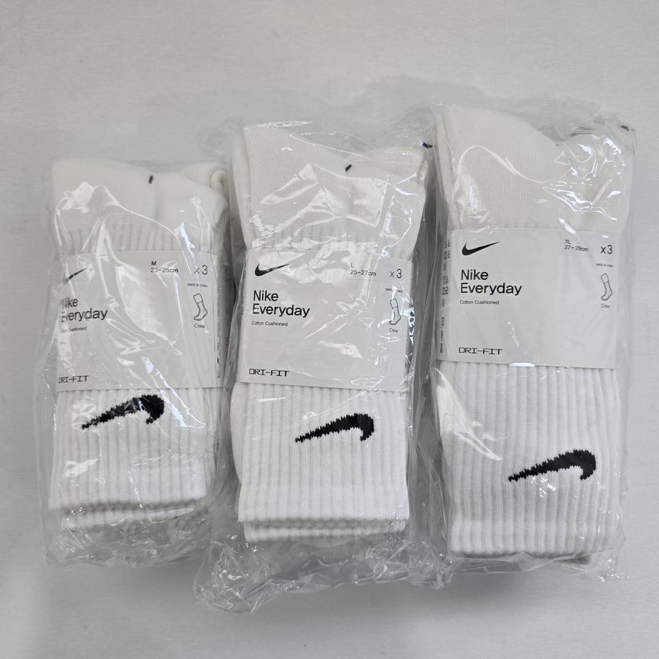 나이키 코튼쿠션 롱 삭스 3개 세트