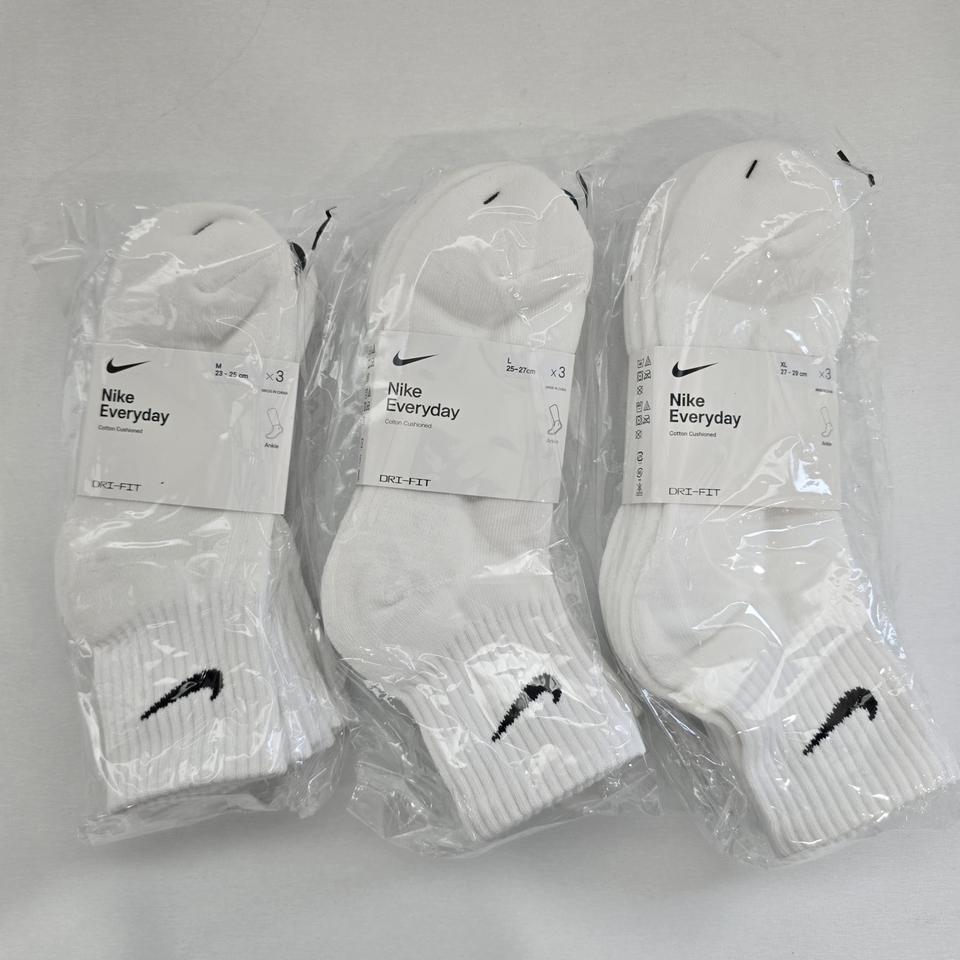 나이키 코튼쿠션 미들 삭스 3개 세트