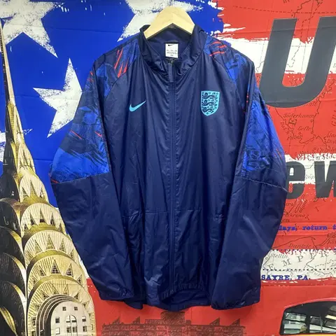 새상품급 나이키 잉글랜드 오버핏 바람막이2XL 110