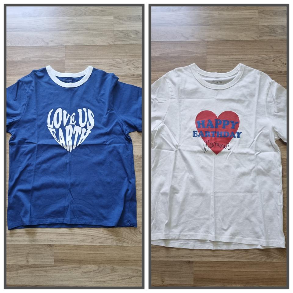 탑텐* 하트 반팔티셔츠 S