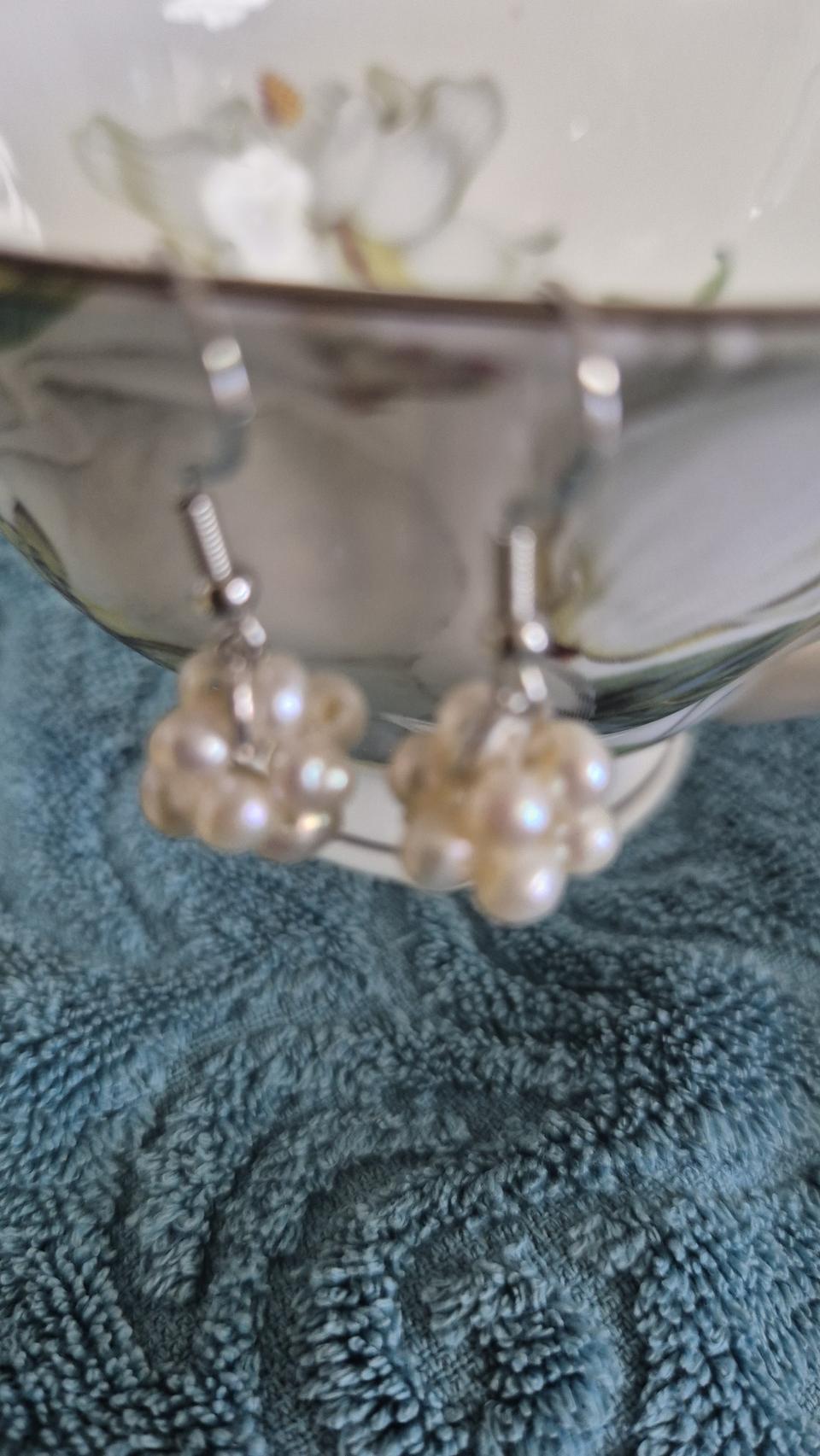 담수진주 귀걸이^^